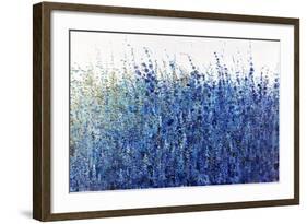 Shades Of Blue Wild Flowers-Tim O'toole-Framed Giclee Print