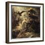 Shades of French Warriors Led into Odin's Palace by Victory, 1802-Anne-Louis Girodet de Roussy-Trioson-Framed Giclee Print