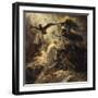 Shades of French Warriors Led into Odin's Palace by Victory, 1802-Anne-Louis Girodet de Roussy-Trioson-Framed Giclee Print