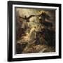 Shades of French Warriors Led into Odin's Palace by Victory, 1802-Anne-Louis Girodet de Roussy-Trioson-Framed Giclee Print
