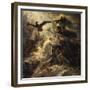 Shades of French Warriors Led into Odin's Palace by Victory, 1802-Anne-Louis Girodet de Roussy-Trioson-Framed Giclee Print