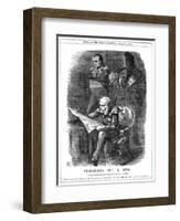 Shades of Louis XIV and Napoleon I Lamenting the Fading of France's Glory, 1870-John Tenniel-Framed Giclee Print