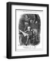 Shades of Louis XIV and Napoleon I Lamenting the Fading of France's Glory, 1870-John Tenniel-Framed Giclee Print