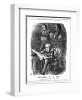 Shades of Louis XIV and Napoleon I Lamenting the Fading of France's Glory, 1870-John Tenniel-Framed Giclee Print