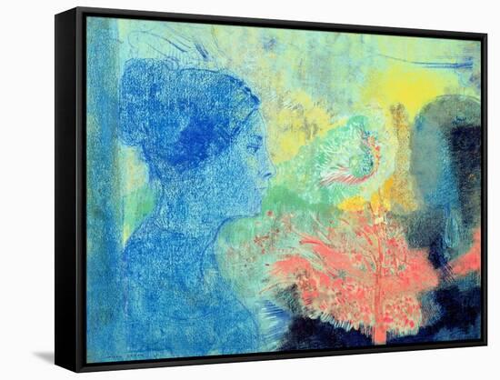Shades of Sleep-Odilon Redon-Framed Stretched Canvas