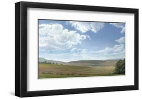 Shadow and Sunlight, Hayfield-Elissa Gore-Framed Giclee Print