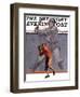 "Shadow Batter," Saturday Evening Post Cover, October 8, 1932-John E. Sheridan-Framed Giclee Print