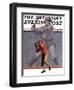 "Shadow Batter," Saturday Evening Post Cover, October 8, 1932-John E. Sheridan-Framed Giclee Print