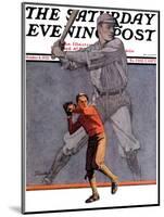 "Shadow Batter," Saturday Evening Post Cover, October 8, 1932-John E. Sheridan-Mounted Giclee Print