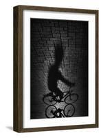 Shadow Bike-Antonio Grambone-Framed Giclee Print