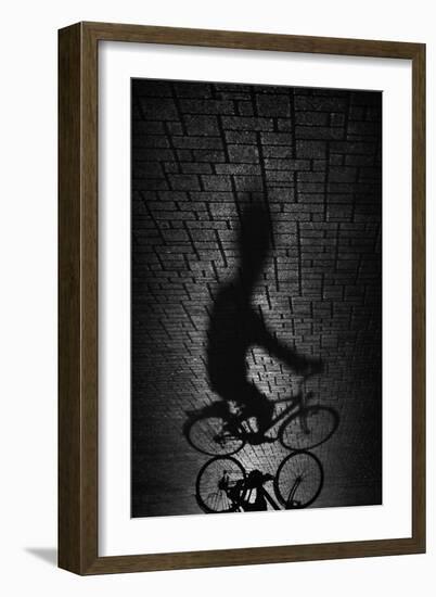 Shadow Bike-Antonio Grambone-Framed Giclee Print