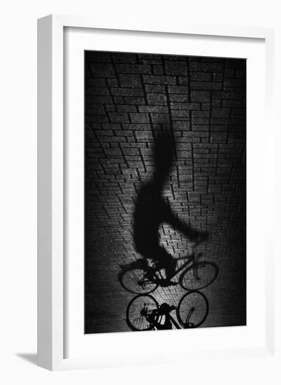 Shadow Bike-Antonio Grambone-Framed Giclee Print