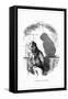 Shadow Drawing. C.H. Bennett, a Ferocious Customer-Charles H Bennett-Framed Stretched Canvas