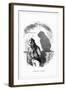 Shadow Drawing. C.H. Bennett, a Ferocious Customer-Charles H Bennett-Framed Art Print