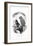 Shadow Drawing. C.H. Bennett, a Ferocious Customer-Charles H Bennett-Framed Art Print