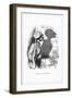 Shadow Drawing. C.H. Bennett, Ape-Ing the Fashion-Charles H Bennett-Framed Art Print