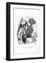 Shadow Drawing. C.H. Bennett, Ape-Ing the Fashion-Charles H Bennett-Framed Art Print