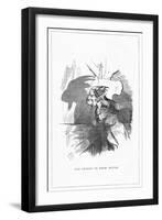 Shadow Drawing. C.H. Bennett, Old Enough...-Charles H Bennett-Framed Art Print