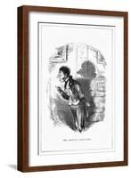 Shadow Drawing. C.H. Bennett, Porcupine-Charles H Bennett-Framed Art Print