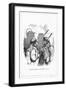 Shadow Drawing. C.H. Bennett, Pot and Kettle-Charles H Bennett-Framed Art Print