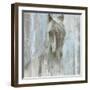 Shadow Light v.2 on Blue-Albena Hristova-Framed Art Print