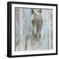 Shadow Light v.2 on Blue-Albena Hristova-Framed Art Print