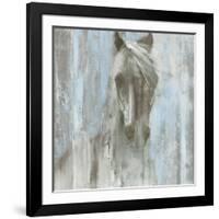 Shadow Light v.2 on Blue-Albena Hristova-Framed Art Print