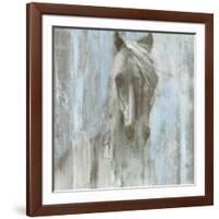 Shadow Light v.2 on Blue-Albena Hristova-Framed Art Print