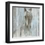 Shadow Light v.2 on Blue-Albena Hristova-Framed Art Print