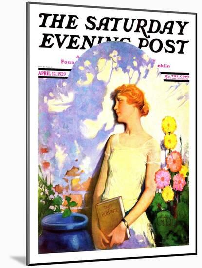 "Shadow Lover," Saturday Evening Post Cover, April 13, 1929-James C. McKell-Mounted Giclee Print