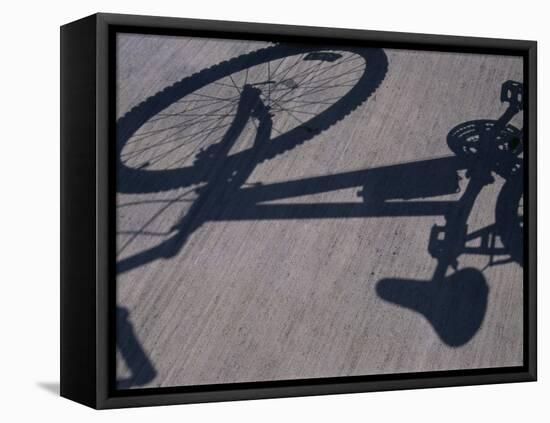 Shadow of a Bicycle-null-Framed Stretched Canvas
