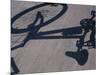 Shadow of a Bicycle-null-Mounted Photographic Print