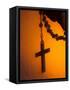 Shadow of a Cross-Pascal Deloche-Framed Stretched Canvas