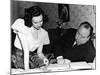 SHADOW OF A DOUBT, 1943 directed by ALFRED HITCHCOCK On the set,Alfred Hitchcock directs Teresa Wri-null-Mounted Photo