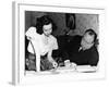 SHADOW OF A DOUBT, 1943 directed by ALFRED HITCHCOCK On the set,Alfred Hitchcock directs Teresa Wri-null-Framed Photo