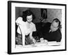 SHADOW OF A DOUBT, 1943 directed by ALFRED HITCHCOCK On the set,Alfred Hitchcock directs Teresa Wri-null-Framed Photo