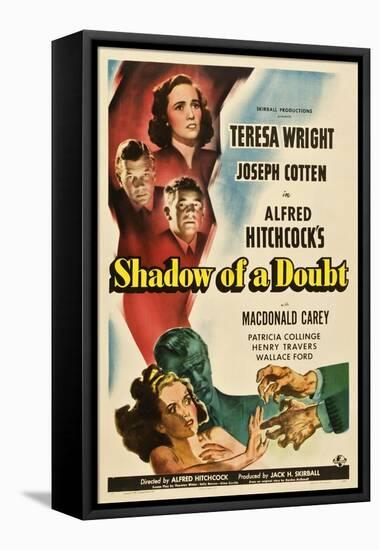Shadow of a Doubt, 1943, Directed by Alfred Hitchcock-null-Framed Stretched Canvas