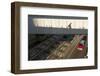 Shadow of Office Worker in Central District, Hong Kong, China-Paul Souders-Framed Photographic Print