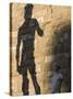 Shadow of Statue of David, Piazza Della Signoria, Florence, Tuscany, Italy, Europe-Martin Child-Stretched Canvas