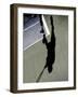 Shadow of Tennis Player in Action-null-Framed Photographic Print