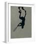 Shadow of Tennis Player in Action-null-Framed Photographic Print