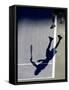 Shadow of Tennis Player Serving-null-Framed Stretched Canvas