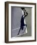 Shadow of Tennis Player Serving-null-Framed Photographic Print