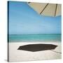 Shadow of Umbrella on the Beach-null-Stretched Canvas