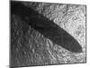 Shadow of Zeppelin Airship "Hindenburg" Cast over Ocean-null-Mounted Photographic Print
