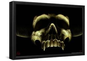 Shadow Skull-Tom Wood-Framed Poster