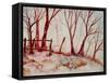 Shadow Trees-Neela Pushparaj-Framed Stretched Canvas