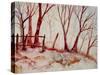 Shadow Trees-Neela Pushparaj-Stretched Canvas