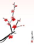 Cherry Blossom Painting-shadow216-Framed Stretched Canvas