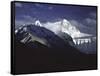 Shadowed Ridge Line Towards Mount Everest, Tibet-Michael Brown-Framed Stretched Canvas